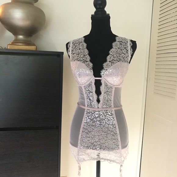 Victoria's Secret Other - SOLD OUT VS  pink & metallic silver lingerie
